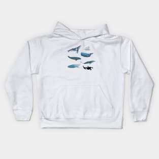 Various Whales Kids Hoodie